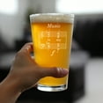 thumbnail image 3 of Bevvee Pint Glass 16 oz Music My Forte Gifts for Music Lovers Beer Glasses, 3 of 4