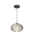 thumbnail image 2 of 1JT-4913GL-BR-Besa Lighting-Pape 12-One Light Cord Pendant with Flat Canopy-11.75 Inches Wide by 7.5 Inches High-Bronze Finish-Glitter Glass, 2 of 4