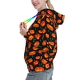 thumbnail image 2 of Honeii Pumpkin Fallen Leaves Pattern Womens Oversized Hoodies Long Sleeve Sweatshirts Pullover Fall Outfits with Pocket-X-Large, 2 of 7