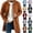 Coffee, variant on Men Long Coat Button Long Sleeve Thin Fleece Jacket with Pocket,Loose Windproof Fall Winter Daily Casual Comfy Wear,Mid Length Style,Green,L