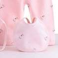 thumbnail image 5 of WUANDIXFA Baby Must Haves For Newborns Baby Girls Sets Clothing Tops Hat Pants Cartoon 7Pcs Bib Sleeve Infant Clothes Cute Outwear for 0-3 Months,Pink, 5 of 8