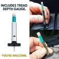 thumbnail image 6 of WENSES Tire Lube Brush Applicator Swab (3-Pack), 11.5" Length, Includes Tread Depth Gauge, 6 of 6