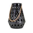 thumbnail image 1 of IMAX 14552 Miles Ceramic Lantern, Black, 1 of 1