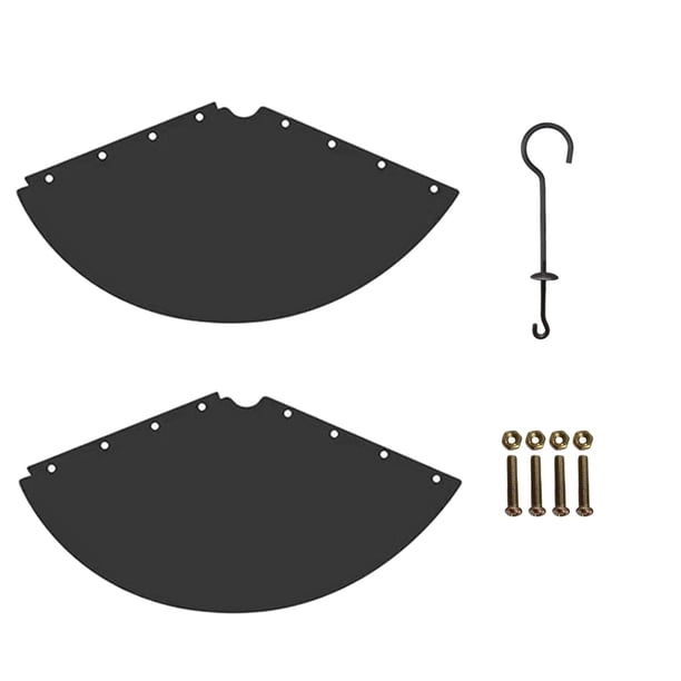 Protector antiescaras para ardillas, resistente y desmontable, con accesorios de protección para aves. PVC de 18 pulgadas