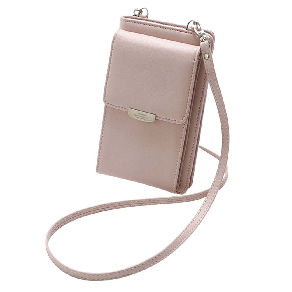 PU Leather Phone Purse, Small Crossbody Bag Mini Cell Phone Pouch Shoulder  Bag with Strap-Pink - Walmart.com