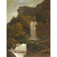 thumbnail image 3 of François Diday 15x18 Black Modern Framed Museum Art Print Titled - The Waterfall of Wandel, Near Brienz, 3 of 5