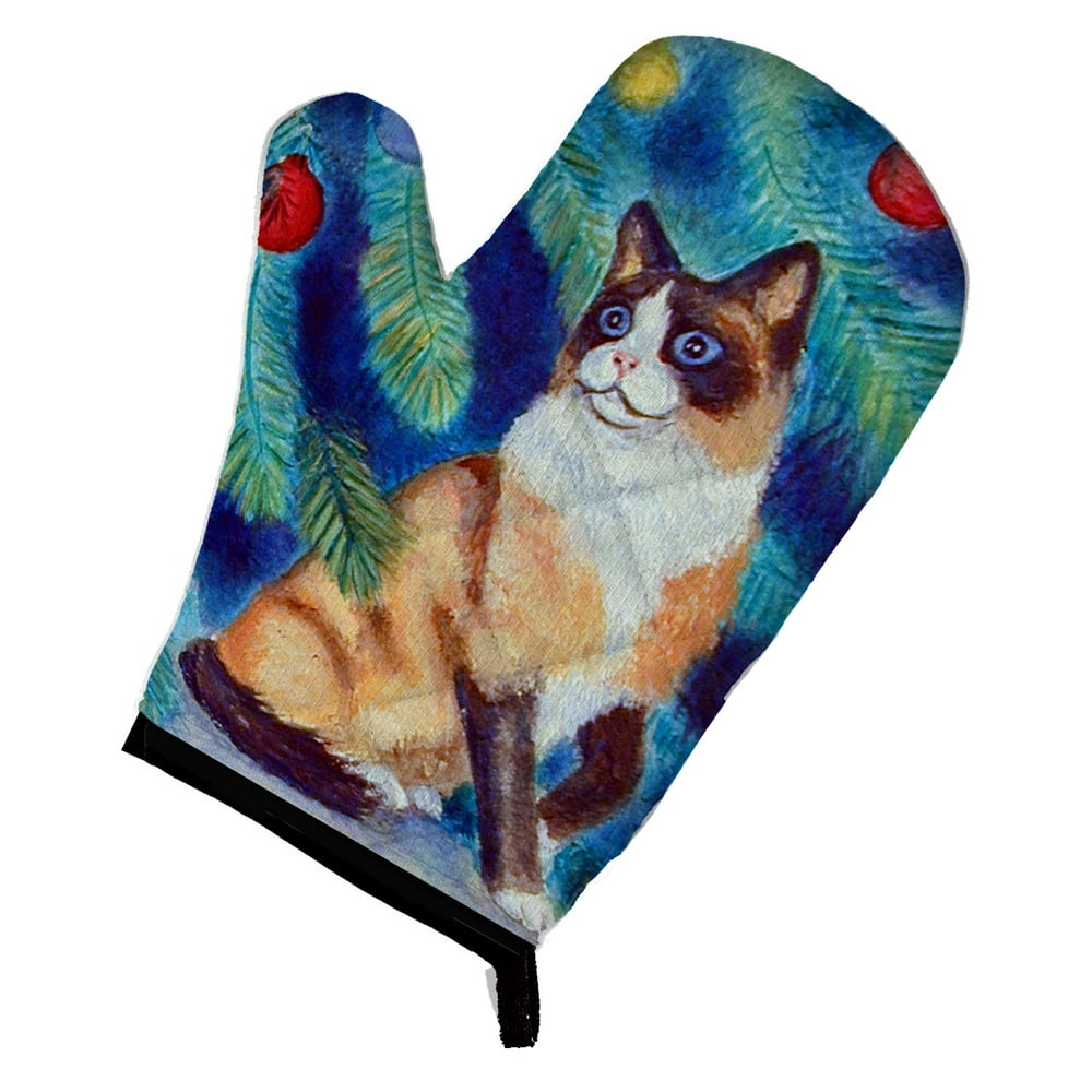 Christmas Tree Cat Oven Mitt