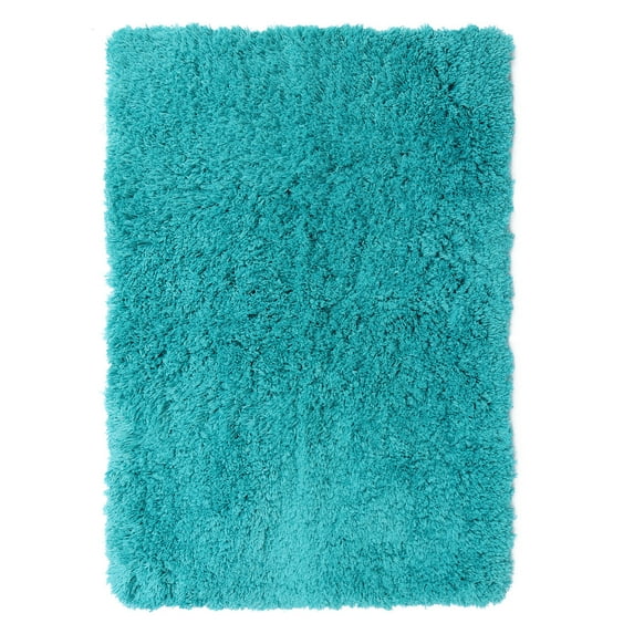 Nestl Super Soft Shaggy Bath Rug, Absorbent Bathroom Rug, 20" x 32", Teal