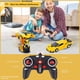 thumbnail image 2 of Coche teledirigido transformable 2 en 1, para niños y niñas de 3 a 12 años, robot deformable, amarillo, 2 of 5
