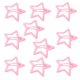 thumbnail image 1 of 10pieces Solid Color Hair Clip for Hot Girls Alloy Star Shape Hair Barrettes Ponytail Bangs Hair Clip for Teens Girls Yellow, 1 of 4