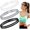 Black, White, Grey, variant on 3 count Double-Straps  Headbands Elastic Hairband Non-Slip Sweatband for Women or Men(Black, White, Grey)