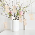 thumbnail image 6 of LOLIPPYY 20-Pack Wooden Bunny Cutouts Ideal for Kids Party Favors and Craft Projects, 6 of 8