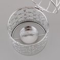 thumbnail image 3 of Ruiboury Electroplated Metal Birdcage Shape Tea Light Candle B- Holder Silver Type A 1Set, 3 of 6