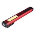 thumbnail image 1 of Linterna de trabajo, lámpara de antorcha, 3 marchas, luz COB de mano, luz de camping para Rojo, 1 of 8
