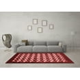 thumbnail image 3 of Ahgly Company Indoor Rectangle Abstract Red Modern Area Rugs, 2' x 3', 3 of 4