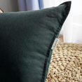 thumbnail image 6 of Set of 2 Decorative 26"x26" Cotton Linen Chair Throw Pillow Case Green for Sofa Durable Classy, Comfortable Cushion Cover for Coffee Shop/Bar (65 x 65cm) Dark Blue, 6 of 10