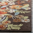 thumbnail image 3 of SAFAVIEH Blossom Emely Floral Flowers Wool Area Rug, Brown/Multi, 4' x 6', 3 of 6