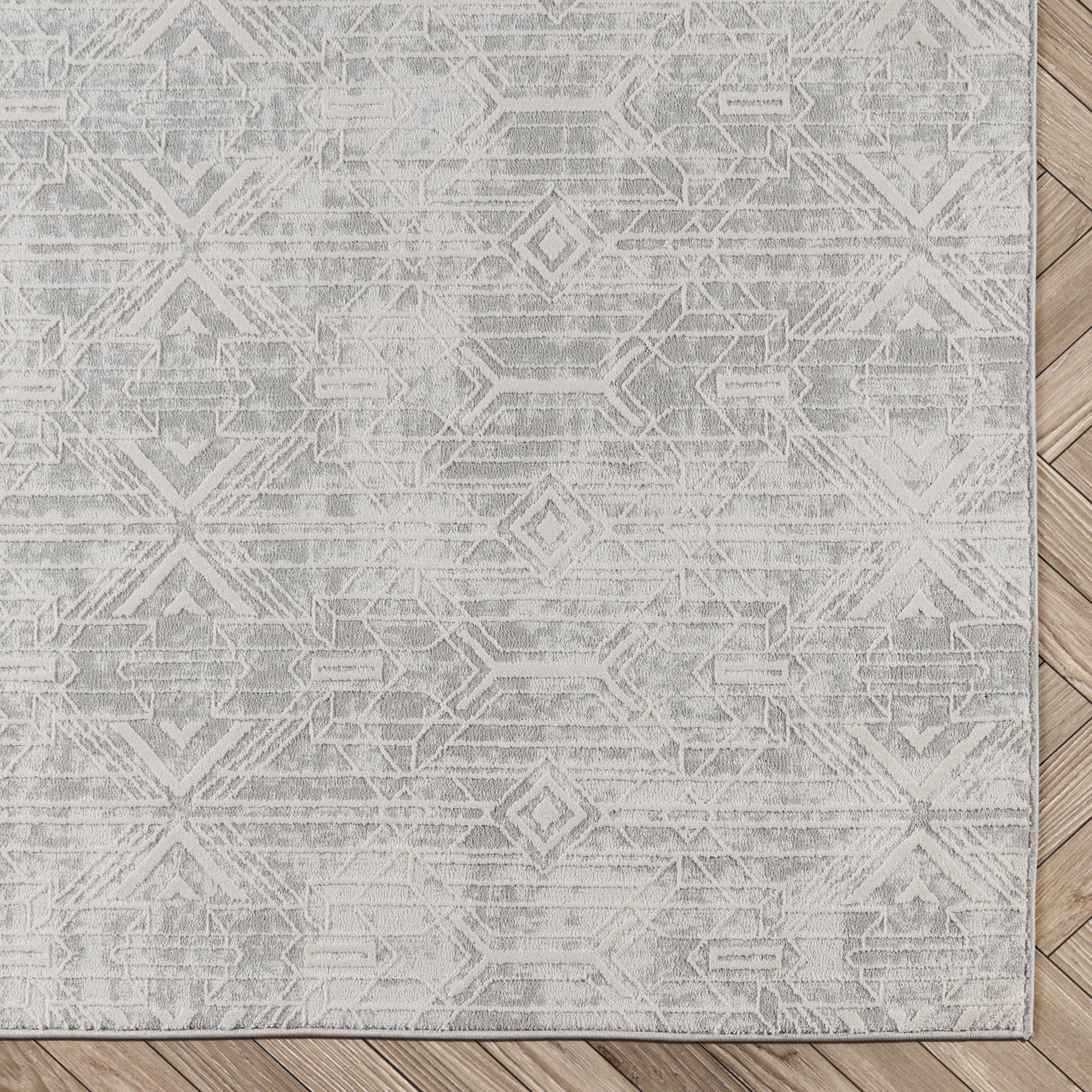 Gertmenian Ethan Marion Modern Abstract Ivory Indoor Area Rug, 9x13