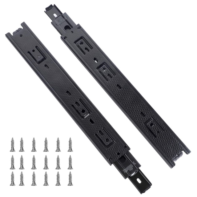 Correderas para cajón KINJOEK de 30 cm, de alta resistencia, con rodamientos de bolas