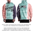 thumbnail image 3 of Archaic By Affliction Unisex Oversized Boxy Pullover Hoodie Blackburn, 3 of 14