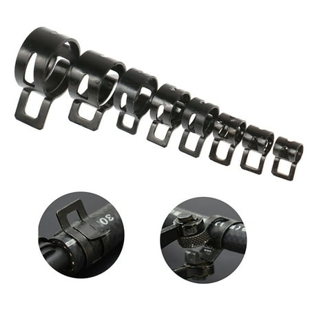 

10Pcs Hose Clamps Fuel Hose Line Water Pipe Clamp Air Tube Fastener Spring Clips