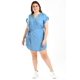 thumbnail image 5 of Vestido denim Roman Fashion Tallas Extras 13110 Mezclilla tono medio azul 40, 5 of 7