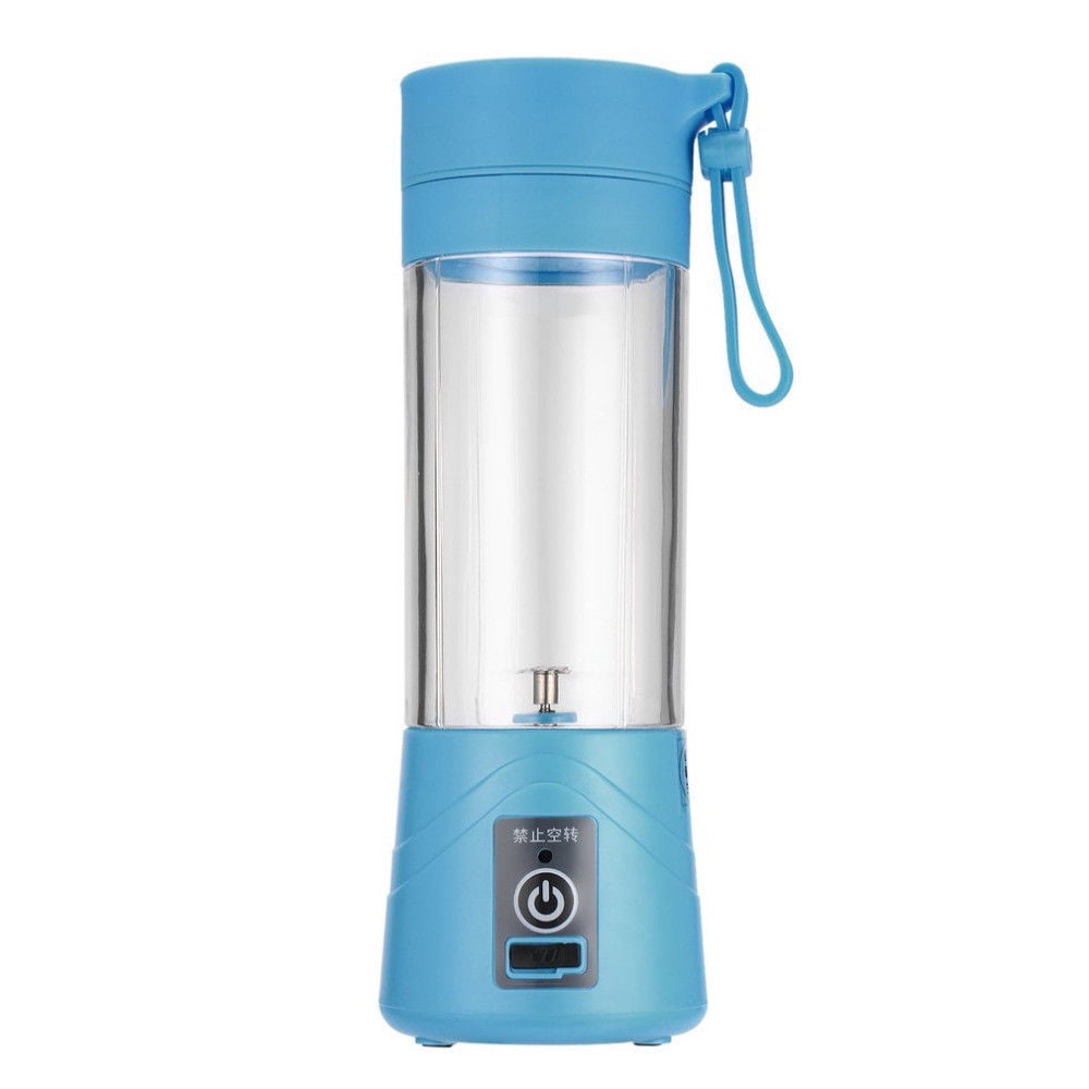 Kepooman 380ML Personal Blender USB Charger Fruit Mixing Machine for Kitchen, Mini Fruit Juice Extractor, Blue Kepooman 380ML Personal Blender USB Charger Fruit Mixing Machine for Kitchen, Mini Fruit Juice Extractor, Blue
