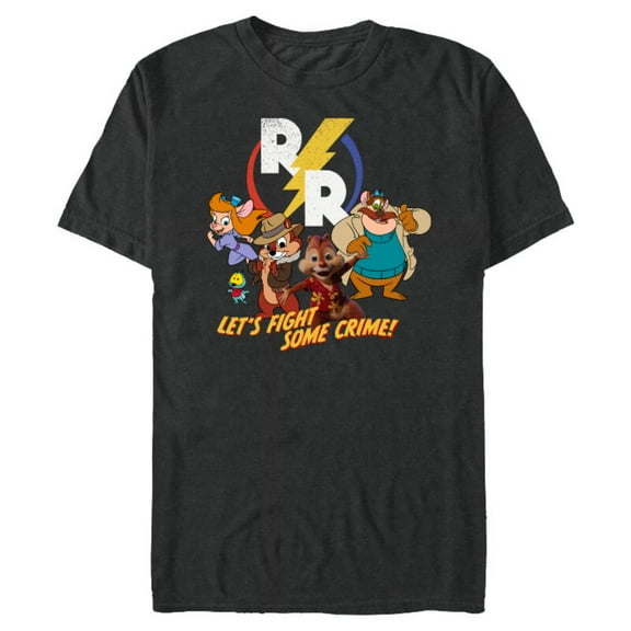 Disney Chip ‘N Dale Rescue Rangers - Short Sleeve Blended T-Shirt for Adults - Customized-Dark Heather
