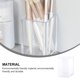 thumbnail image 5 of 1 unidad de organizador de escritorio cuadrado transparente para bolígrafos y brochas de maquillaje, 5 of 7