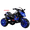 Blue, White lines, variant on Anykoon 12V Kids 3-Wheel Electric Ride On Motorcycle, Hand Throttle, PU Seat & Light-Up Wheels, Blue Spider Web Print, Ages 3-6