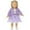 Purple, variant on PEONAVET New Born Doll Clothes, 2 Pcs Born Dress Set for 12-18 Inch Baby Doll, Doll Clothes Accessories Gifts for Girls