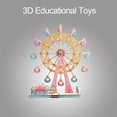 thumbnail image 4 of Puzzle Toy, Exquisite Craft Kid Toy, Wooden 3D Cartoon Child For Boy Learning Kid, 4 of 8