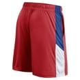 thumbnail image 3 of Men's Fanatics  Red Philadelphia 76ers Practice Performance Shorts, 3 of 3