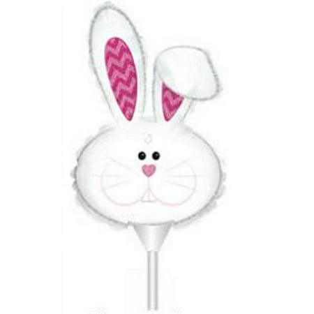 Easter Floppy Ear Bunny Stick Balloon