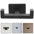 thumbnail image 3 of Toallero de pared resistente de acero inoxidable con doble gancho, ideal para colgar albornoces, toallas, ropa, llaves y sombreros, accesorio de baño moderno, 3 of 7