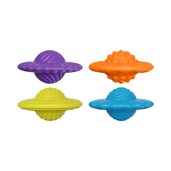Tauxra Jouet Fidget Magnétique en Silicone en Forme d'Ovni 4 Boules Magnétiques 4 Anneaux Fidget Anti-Stress pour Adultes Adolescents Bureau
