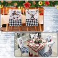 thumbnail image 4 of Touchbetter 6 Pcs Christmas Dining Chair Covers Removable Washable Stretch Slipcovers for Xmas Restaurant Farmhouse Kitchen Hotel Decor Supplies(Classic Style), 4 of 6