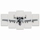 thumbnail image 1 of Cuadro Decorativo Avión Militar Thunderbolt A10 Juego De 5 Piezas 150x80cm Ideal Para Sala Oficina Moderna, 1 of 5