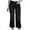 Black, variant on XFLWAM Womens High Waisted Cropped Jeans Wide Leg Stretchy Denim Pants Casual Straight Leg Trousers with Pockets