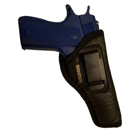 - IWB Gun Holster by Houston - ECO Leather Concealed Carry Soft Material | Suede Interior for Maximum Protection | FITS 1911 5