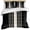 Black, variant on Black Beige Striped Bedding 3 Piece Duvet Cover Set Twin Size, Modern Farmhouse Retro Lines Soft Microfiber Comforter Cover with Zipper Closure & Pillowcases, Wrinkle & FadeResistant Quilt Cover