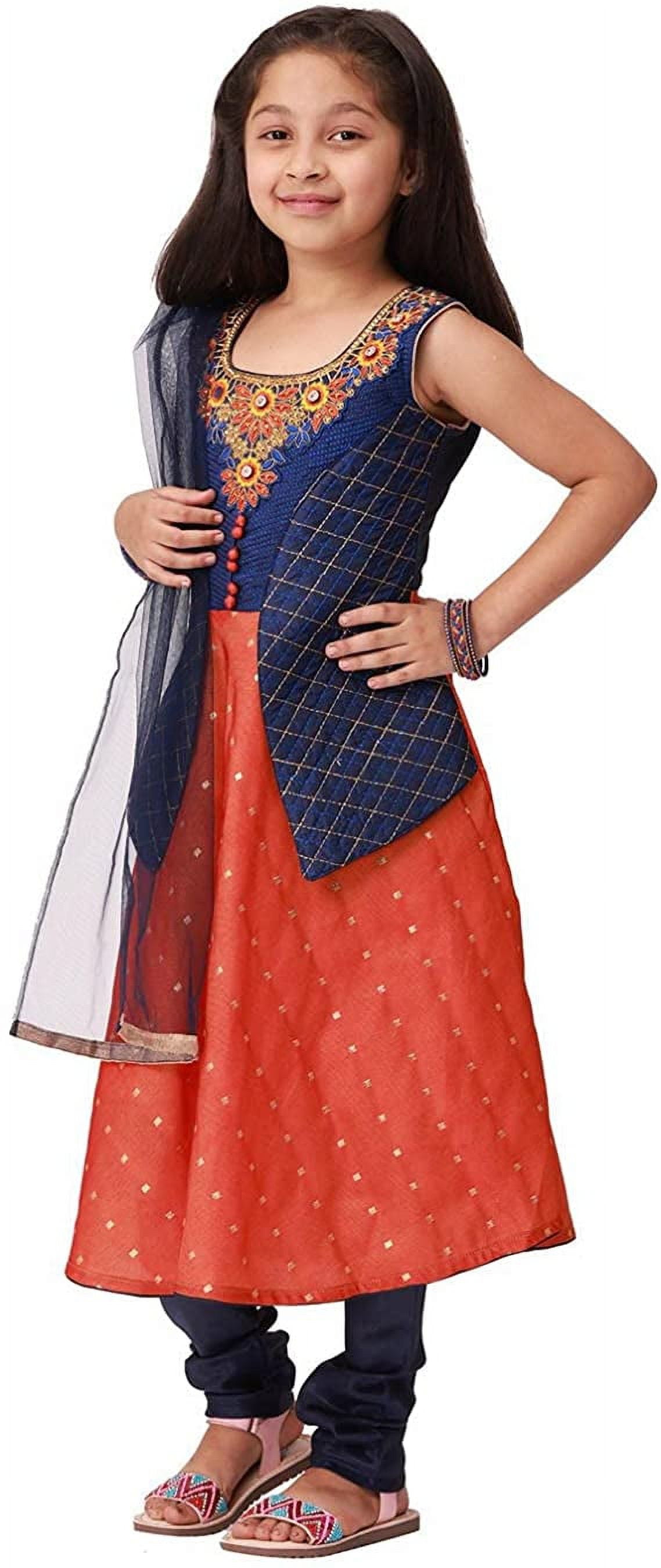 Aswini Girls Jacket Style Salwar Suit  Readymade Indian Girls Churidar Salwar  Suit Jacket Style Top 