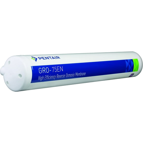 Pentair Pentek GRO-75EN High Efficiency Reverse Osmosis Membrane, TLC Encapsulated Replacement Membrane with Permeate Check Valve, 200 ML/Minute Drai