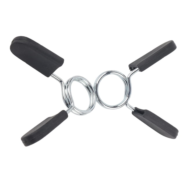 2 Pcs Barbell Clamp, Barbell Spring Lock Clamp 1-Inch Diameter Spring Clip Collars Barbell Clamps Locking Collars Clips Rod Bar Spring Clips Dumbbell Spring Collar Collars