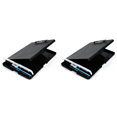 thumbnail image 1 of 2X Clip Board Organizer Clipboards with Storage Nursing Clipboard Foldable File Folder Plastic Clipboard (Black), 1 of 5