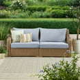 thumbnail image 3 of Better Homes & Gardens Bellamy 4 Piece Patio Conversation Set with Barrel Back Chairs, Blue, 3 of 10
