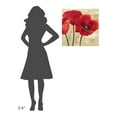 thumbnail image 4 of Global Gallery's 'Red Poppies II' By Cynthia Ann Stretched Canvas Wall Art, 4 of 4