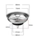 thumbnail image 5 of Kitchen Sink Drain Strainer Press Stopper Anti-clogging Quick Drainage Universal Stainless Steel Sink Drain Filter Catcher Basket Cover Jikaix-2025, 5 of 5