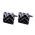 thumbnail image 1 of Gemelos Camisa Cuadrados Hugo Red Plateada Negra, 1 of 5
