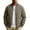 Army Green, variant on Men's Casual Varsity Bomber Jacket Spring Fall Standing Collar Warm Zipper Long Sleeved Baseball Uniform Fashion Casual Coats with Pockets
